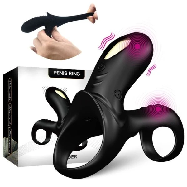 Armony FOR HIM Double Vibrator Ring Ranger for Couples, black