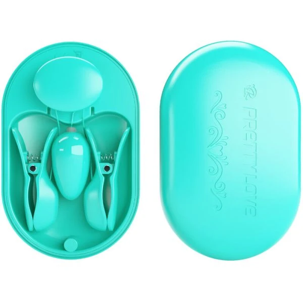 Remote Control Pretty Love Surprise BOX Elektrostimulatiepincet blauw