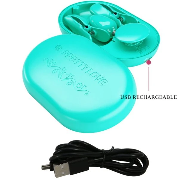 Remote Control Pretty Love Surprise BOX Elektrostimulatiepincet blauw