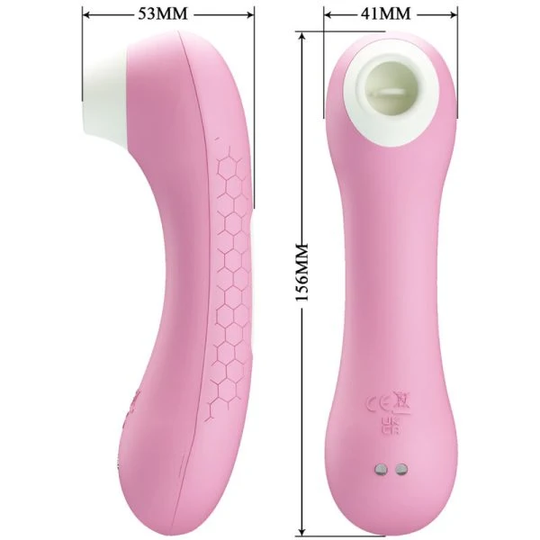 Romance Klitoris-Saugstimulator Smaragdrosa met 7 modi, magnetisch oplaadbaar