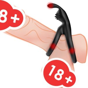 Armony FOR HIM Dubbele penisring met clitorisstimulator zwart Armony FOR HIM Dubbele penisring met clitorisstimulator zwart - Afbeelding 4