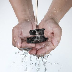 Armony FOR HIM Dubbele Penisring van siliconen, zwart, waterdicht Armony FOR HIM Dubbele Penisring van siliconen, zwart, waterdicht - Afbeelding 2