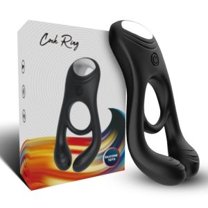 Armony for Him Veyron dubbele vibrator-penisring voor paren met afstandsbediening zwart Armony for Him Veyron dubbele vibrator-penisring voor paren met afstandsbediening zwart - Afbeelding 4