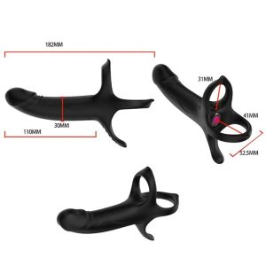 Armony for Him Penisring met Dildo en Afstandsbediening, zwart Armony for Him Penisring met Dildo en Afstandsbediening, zwart - Afbeelding 3