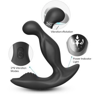 Armony Anal Prostata-Vibrator King mit Rotator und Fernbedienung, schwarz – Bild 2