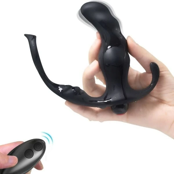 Armony Anaal Prostaatvibrator Knight met Penisring, zwart