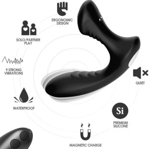 Armony Anal Prostate Vibrator Storm with Remote Control, black Armony Anal Prostate Vibrator Storm with Remote Control, black - Image 1