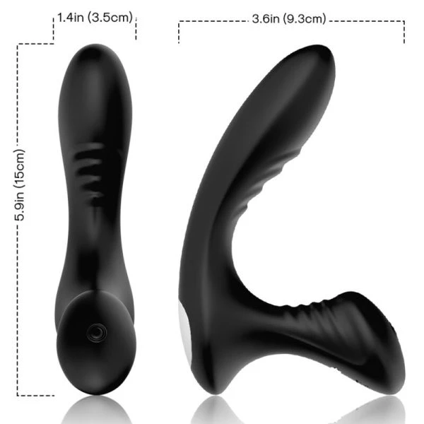 Armony Anal Prostate Vibrator Storm with Remote Control, black Armony Anal Prostate Vibrator Storm with Remote Control, black