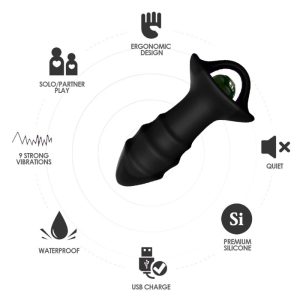 Armony Anal Kylin Fingervibrator & Analplug met Afstandsbediening Zwart Armony Anal Kylin Fingervibrator & Analplug met Afstandsbediening Zwart - Afbeelding 3