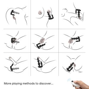 Armony Anal Vibrator Analplug mit Fernbedienung, schwarz Armony Anal Vibrator Analplug mit Fernbedienung, schwarz – Bild 2