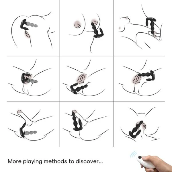 Armony Anal Vibrator Analplug mit Fernbedienung, schwarz