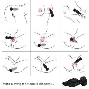 Armony Anale Vibrator en Anale Plug Combo met Afstandsbediening zwart Armony Anale Vibrator en Anale Plug Combo met Afstandsbediening zwart - Afbeelding 2