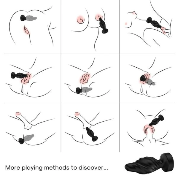 Armony Anale Vibrator en Anale Plug Combo met Afstandsbediening zwart