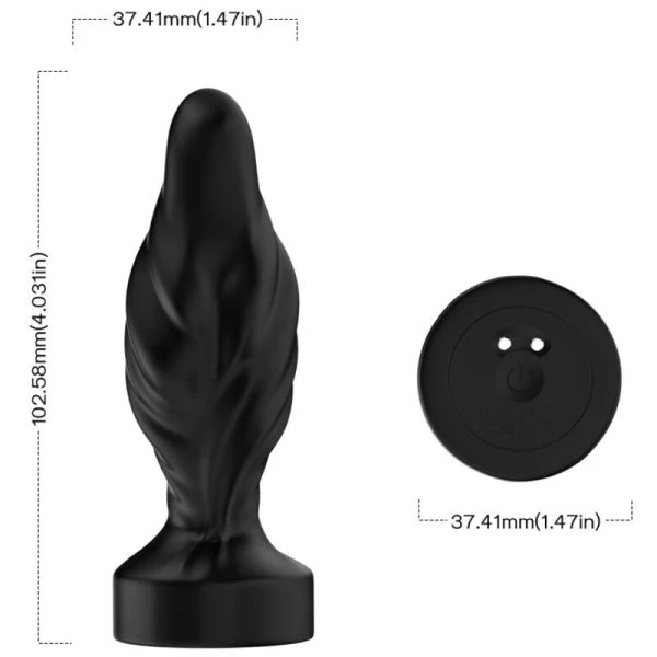 Armony Anale Vibrator en Anale Plug Combo met Afstandsbediening zwart