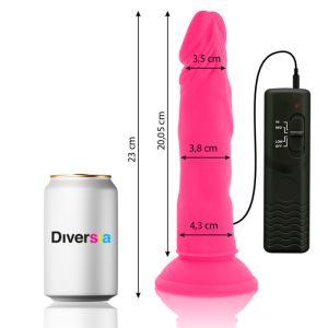 Diversia Flexibele Dildo met Trilling en Afstandsbediening 21 cm roze Diversia Flexibele Dildo met Trilling en Afstandsbediening 21 cm roze - Afbeelding 2