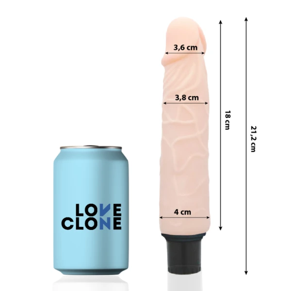 Loveclone Finn Zelfsmerende Vibrator 21,2 x 3,8 cm