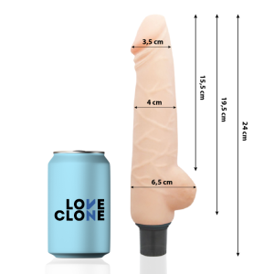 Loveclone Zelfsmerende Natuurvibrator Harald 24x4 cm Loveclone Zelfsmerende Natuurvibrator Harald 24x4 cm - Afbeelding 2