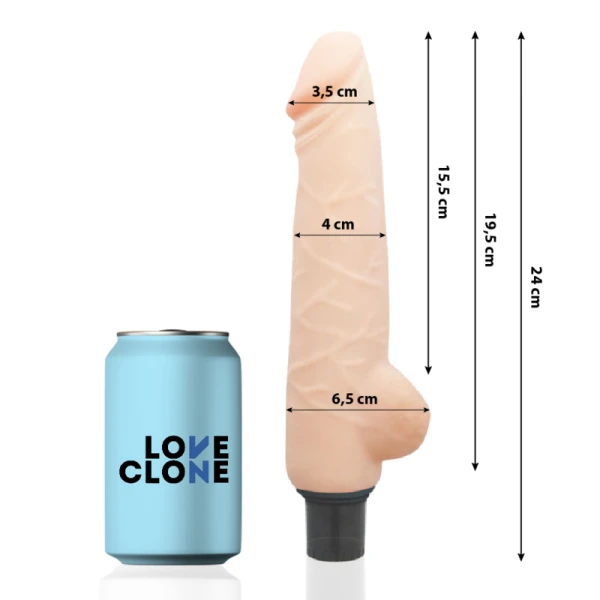 Loveclone Zelfsmerende Natuurvibrator Harald 24x4 cm