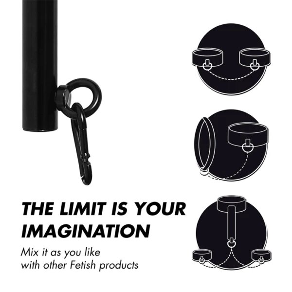 Fetish Submissive Bondage Verstellbare Trennstange 4 Stück modulares Fessel-Set
