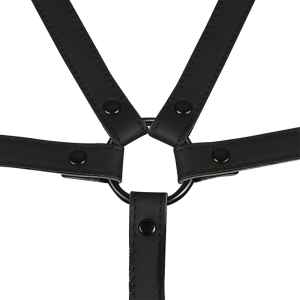 Fetish Submissive verstellbarer Bondage-Gurt für Torso und Arme aus veganem Leder – Bild 6