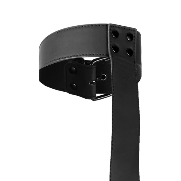 Fetish Submissive Bondage-halsband en polsboeien set van vegan leer Fetish Submissive Bondage-halsband en polsboeien set van vegan leer