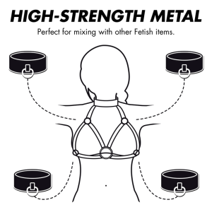 Fetish Submissive Bondage Verstellbarer Brustgurt aus veganem Leder Fetish Submissive Bondage Verstellbarer Brustgurt aus veganem Leder – Bild 5
