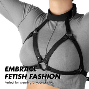 Fetish Submissive Bondage Verstellbarer Brustgurt aus veganem Leder Fetish Submissive Bondage Verstellbarer Brustgurt aus veganem Leder – Bild 6
