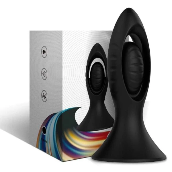 Armony Anal Vibrator with Anal Plug Silicone Black Armony Anal Vibrator with Anal Plug Silicone Black