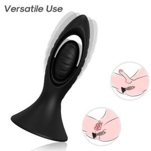 Armony Anal Vibrator with Anal Plug Silicone Black Armony Anal Vibrator with Anal Plug Silicone Black - Image 2