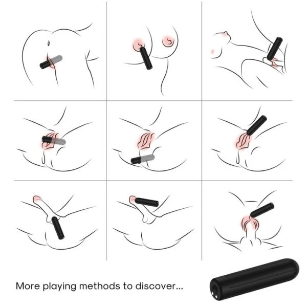 Armony Stimulators Vibrationskugel Rocket Bullet schwarz