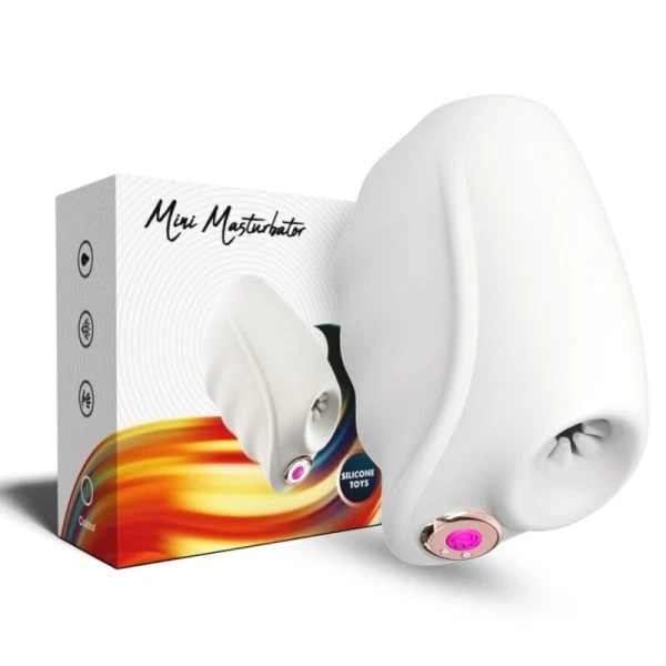 Armony Masturbator met trilling en oplaadbare accu, transparant