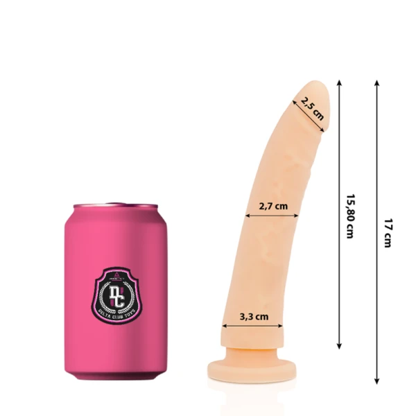 img_164324_1eff77d2e3b1e7487bd53b041ef14636_1.png Deltaclub siliconen dildo natuurlijke vorm 17 cm x 3 cm