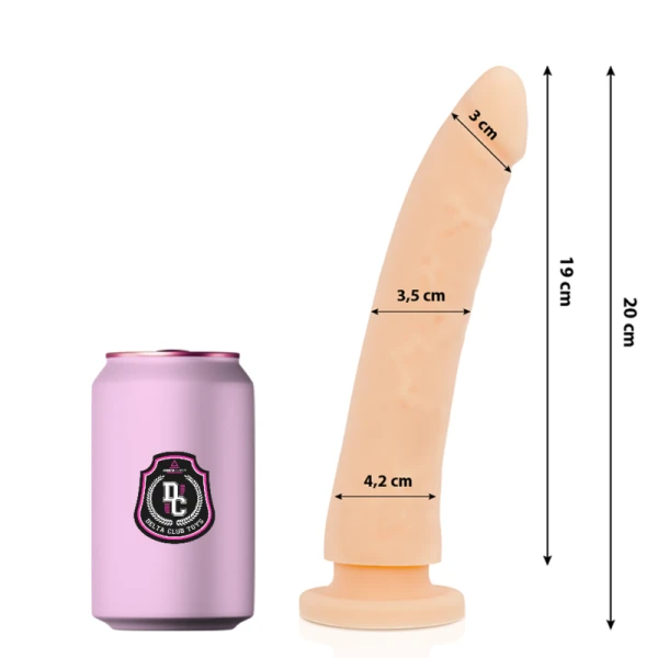img_164327_169867055477f92456291d7d8bdbbf46_1.png Deltaclub Natuurlijke siliconen dildo medische siliconen 20 cm x 4 cm