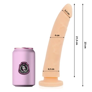 Deltaclub Natuurlijke siliconen dildo 23 cm x 4,5 cm medische siliconen