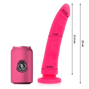 Deltaclub siliconen dildo medisch siliconen 23 cm x 4,5 cm roze