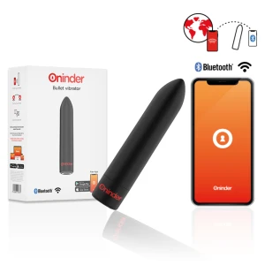 Oninder Berlin Bullet Vibrator zwart 8,5 cm, 9 standen, app-bediening