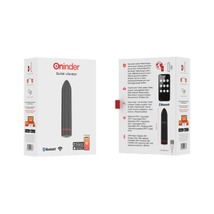 Oninder Berlin Bullet Vibrator zwart 8,5 cm, 9 standen, app-bediening Oninder Berlin Bullet Vibrator zwart 8,5 cm, 9 standen, app-bediening - Afbeelding 8