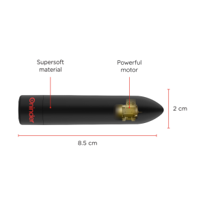 Oninder Berlin Bullet Vibrator zwart 8,5 cm, 9 standen, app-bediening Oninder Berlin Bullet Vibrator zwart 8,5 cm, 9 standen, app-bediening - Afbeelding 4