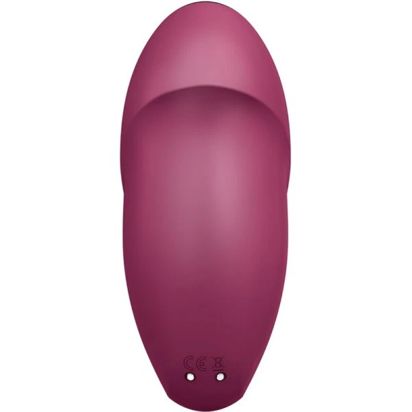Satisfyer Layons Tap & Climax 1 Opgelegvibrator met kopfunctie rood