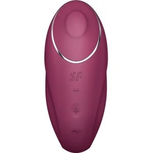 Satisfyer Layons Tap & Climax 1 Lay-On Vibrator with Tapping Function Red