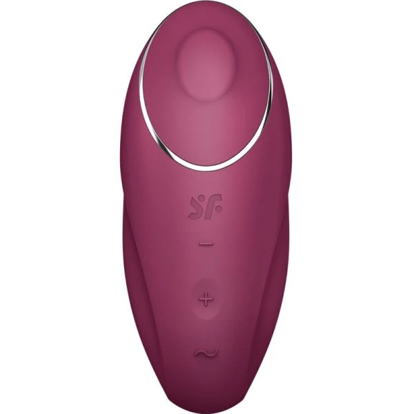 Satisfyer Layons Tap & Climax 1 Opgelegvibrator met kopfunctie rood