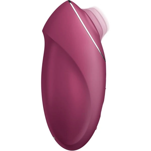 Satisfyer Layons Tap & Climax 1 Opgelegvibrator met kopfunctie rood