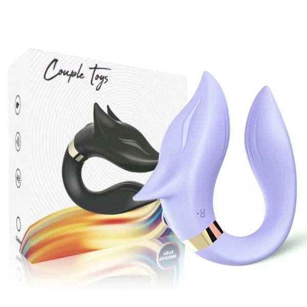 Armony Fox Paarvibrator met afstandsbediening, Paars