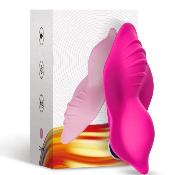 Armony Wearables Whisper draagbare opzetvibrator met afstandsbediening fuchsia