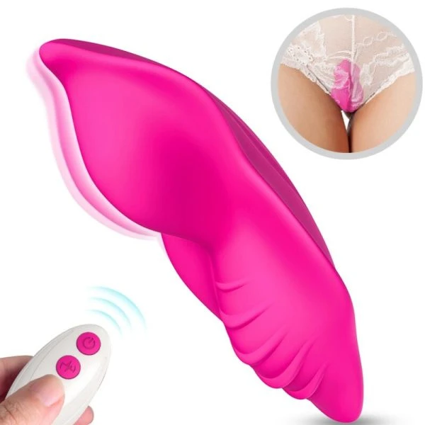 Armony Wearables Whisper draagbare opzetvibrator met afstandsbediening fuchsia