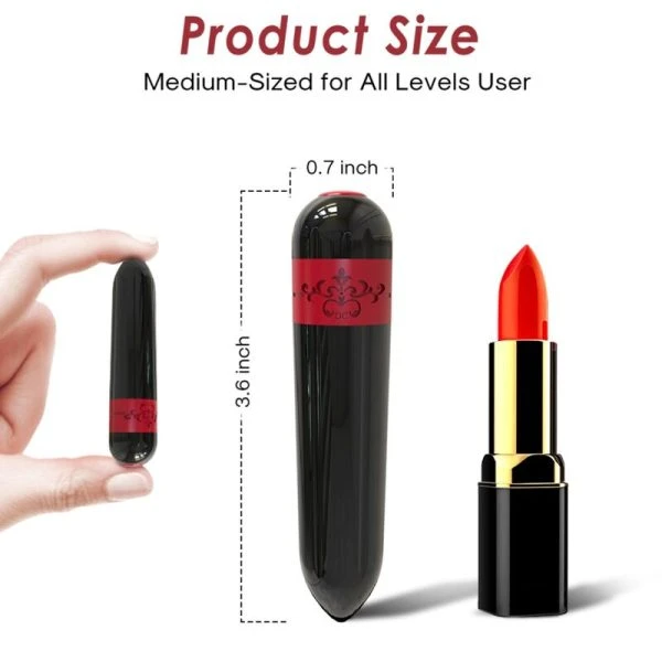 Armony Stimulators Rocket Bullet Vibrator met afstandsbediening, zwart