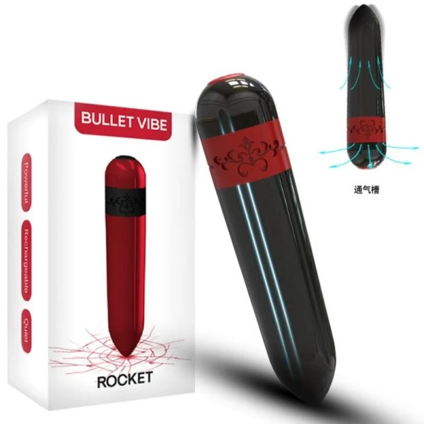 Armony Stimulators Rocket Bullet Vibrator met afstandsbediening, zwart
