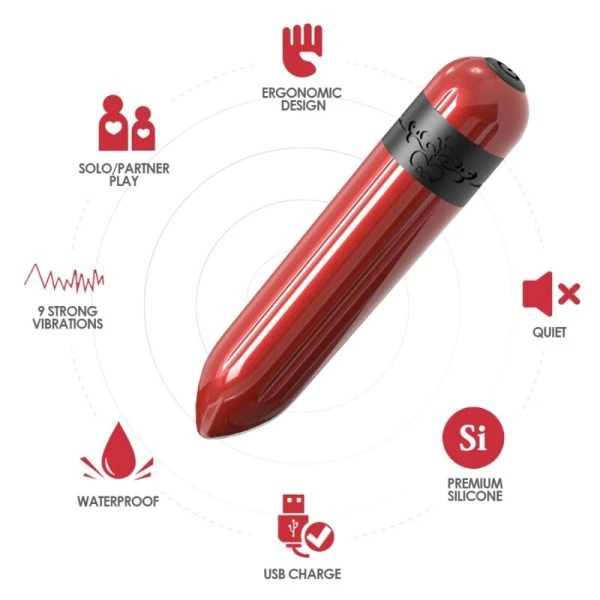 Armony Stimulators Raketenvibrator Bullet met afstandsbediening Fuchsia