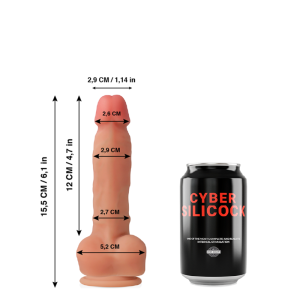 Cyber Silicock Ansel siliconen dildo met zuignap, 15,5 cm Cyber Silicock Ansel siliconen dildo met zuignap, 15,5 cm - Afbeelding 2