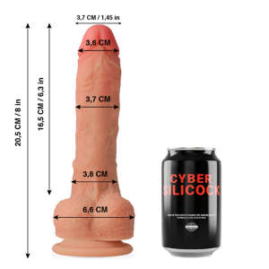 Cyber Silicock Siliconen Dildo Connor met Zuignap, 20,5 cm Cyber Silicock Siliconen Dildo Connor met Zuignap, 20,5 cm - Afbeelding 2